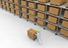 Large warehouse ｜ Management --Industrial image Free illustration