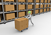 Factory work ｜ Inventory control --Industrial image Free illustration