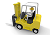 Operation ｜ Forklift-Industrial image Free illustration