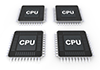 Central processing unit ｜ Electronic circuit --Industrial image Free illustration
