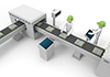 Belt Conveyor ｜ Assembly Line --Industrial Image Free Illustration