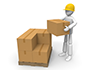 Inventory management ｜ Warehouse ｜ Part-time job-Industrial image Free illustration