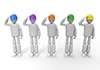 Salute ｜ Morning Assembly ｜ Company-Industrial Image Free Illustration