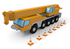 Large Mobile Crane-Industrial Image Free Illustration