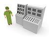 Mechanization ｜ Work ｜ Personnel-Industrial image Free illustration