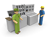 People ｜ Factory ｜ Operation-Industrial image Free illustration