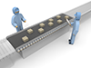 Employees ｜ Factory ｜ Production-Industrial image Free illustration