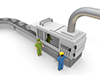 Automation ｜ Machine ｜ Personnel-Industrial image Free illustration