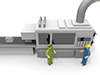 Factory ｜ Production ｜ Working-Industrial image Free illustration