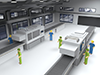 Assembly line | Factory-Industrial image Free illustration