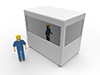 Personnel ｜ Machine ｜ Factory ――Industrial image Free illustration