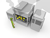 Breakdown ｜ Factory ｜ Machine --Industrial image Free illustration