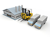 Truck ｜ Factory-Industrial Image Free Illustration