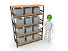 Shelf ｜ Factory ｜ People-Industrial image Free illustration