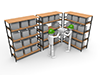 Shelf ｜ Factory ｜ People-Industrial image Free illustration