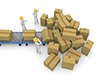 Luggage ｜ Line ｜ Large quantity-Industrial image Free illustration