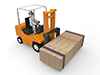 Forklift ｜ People ｜ Wood-Industrial Image Free Illustration