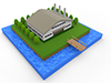 Factory ｜ Nature-Industrial image Free illustration