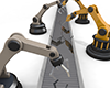Robots move | Operate machines-Industrial image Free illustrations