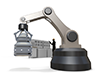 Operate the machine ｜ Automatically sort the machine ｜ Machine works instead of humans ――Industrial image Free illustration