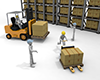 Carrying heavy luggage | Driving a forklift-Industrial image Free illustration