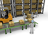 Carrying heavy luggage | Driving a forklift-Industrial image Free illustration