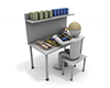 Assembly work at the factory | Work with many people-Industrial image Free illustration