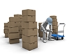 Exhausted person | Tired of delivery-Industrial image Free illustration