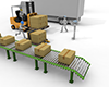 Light work in the warehouse ｜ Forklift ｜ Barrett jack-Industrial image Free illustration