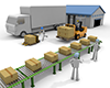 Cargo Cargo with Bullet Jack | Work in Warehouse-Industrial Image Free Illustration