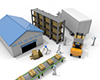 Assembly line work | Teamwork required-Industrial image Free illustration