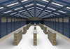 Luggage / Management / Huge Warehouse-Industrial Image Free Illustration