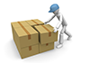 Delivery work / Delivery business / Carrying --Industrial image Free illustration