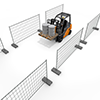 Skill test / operation / license / forklift-industrial image free illustration