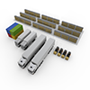 Truck / Small / Goods / Luggage / Warehouse / Container-Industrial Image Free Illustration