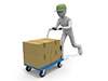 Cart | Luggage | Large quantity-Industrial image Free illustration