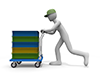 Convenient ｜ Bogie ｜ Cargo-Industrial image Free illustration