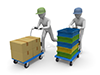 Goods ｜ Tools ｜ Carrying --Industrial image Free illustration