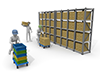 Inventory ｜ Goods ｜ Management-Industrial image Free illustration