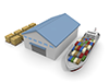 Trade ｜ Warehouse ｜ Goods-Industrial image Free illustration