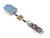Container Ship ｜ Overseas ｜ Trade-Industrial Image Free Illustration