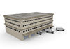 Truck from warehouse to delivery-Industrial image Free illustration