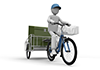 Bicycle Delivery-Industrial Image Free Illustrations