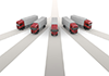Red truck / 5 units-Industrial image free illustration