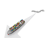 Export / Japan Map / Cargo Ship / Trade-Industrial Image Free Illustration