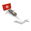 Hong Kong / Export / Cargo Ship / Japan-Industrial Image Free Illustration