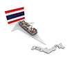 Thailand / Cargo Ship / Export / Japan / Trade-Industrial Image Free Illustration