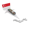 Singapore / Export / Cargo Ship / Japan-Industrial Image Free Illustration