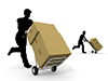 Delivery ｜ Delivery ｜ Luggage-Industrial image Free illustration