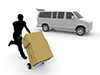 Deliveryman ｜ Delivery company-Industrial image Free illustration